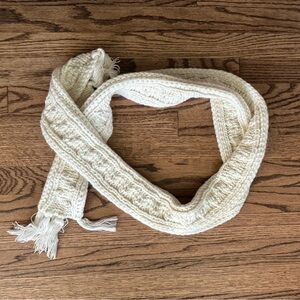 Joe Boxer Cream Color Knit Scarf w/ Tassel